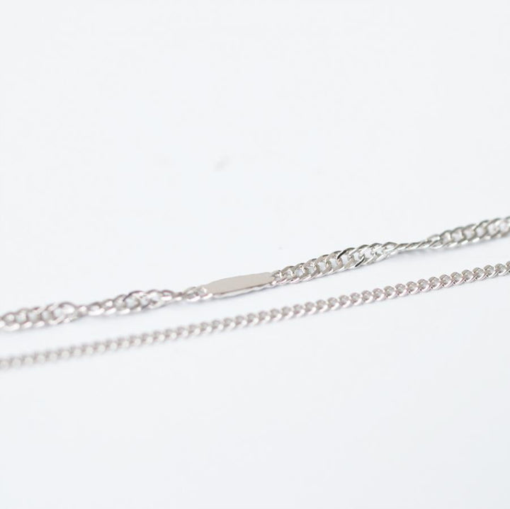 チェーンピアス・Wスクリュー×グルメッタ【K10WG】