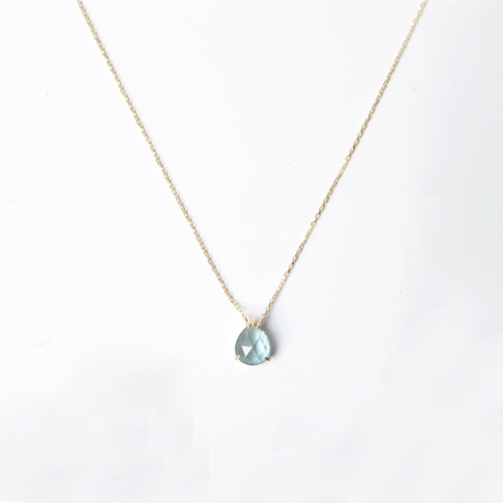 【各種クーポン・ポイントのご利用不可】ファンシーカット 11月 スイスブルートパーズネックレス【K10YG】