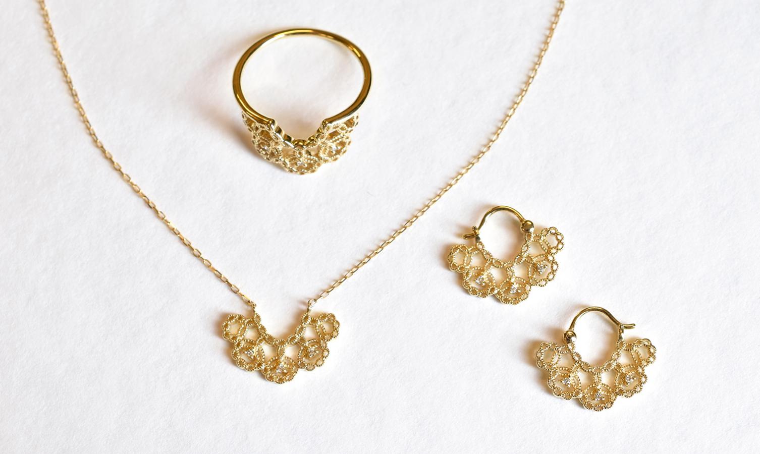 アクセサリー kii ヘルシンキ・ダイヤモンドネックレス【K10YG】19W – sowi