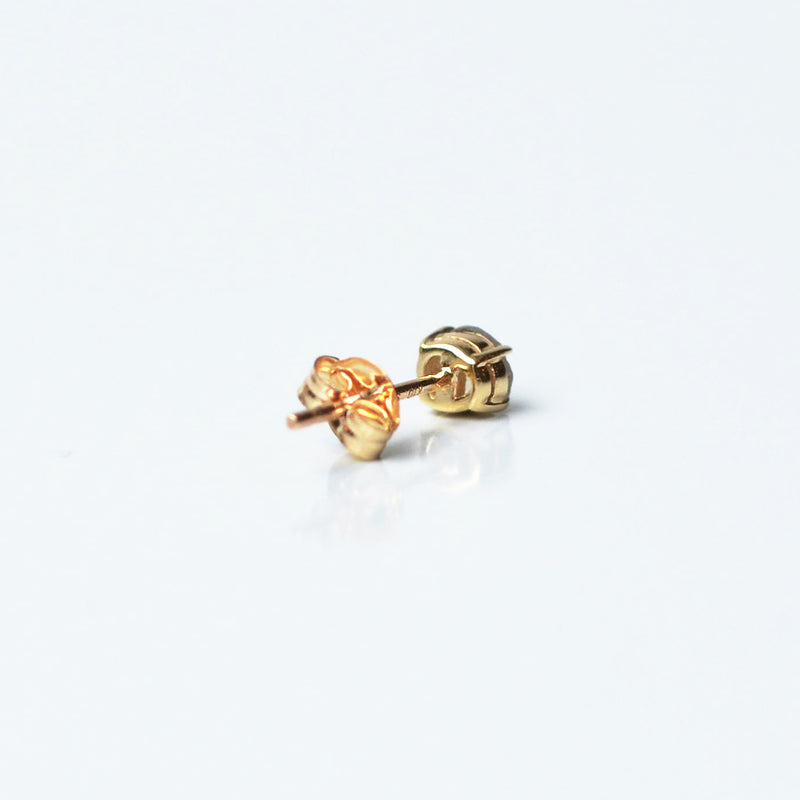 Brown Rose  1点ものシングルピアス① 22SP【K10YG】