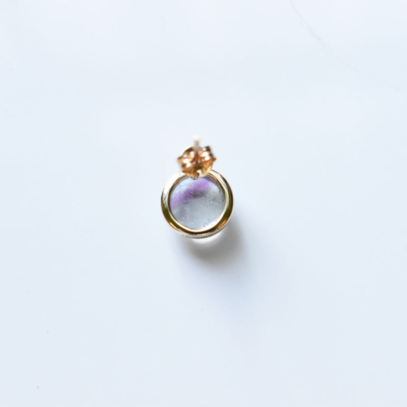 フローライトピアス【K10YG】
