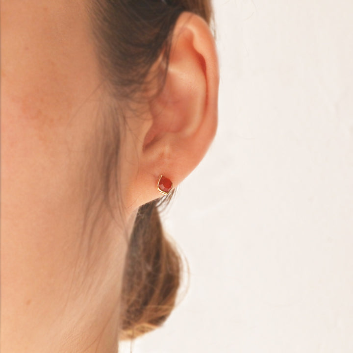 【各種クーポン・ポイントのご利用不可】サハラ　カーネリアン　ピアス　